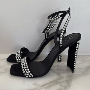 Giuseppe Zanotti studded strappy suede sandals 39